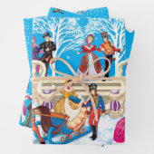 Winterloop Inpakpapier Vel (In situ)