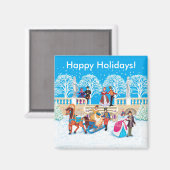 Winterloop Magneet (Voorkant / Achterkant)