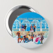 Winterloop Ronde Button 4,0 Cm (Voorkant /achterkant)