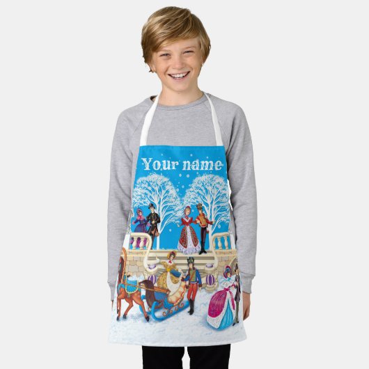 Winterloop Schort (Gedragen)