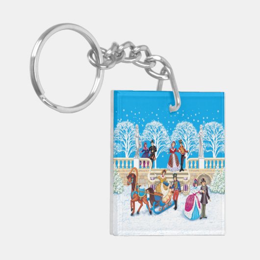 Winterloop Sleutelhanger (Voorkant Links)