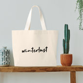 Winterlust | Moderne winterfeestdagen Grote Tote Bag