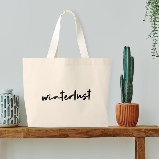 Winterlust | Moderne winterfeestdagen Grote Tote Bag