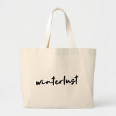 Winterlust | Moderne winterfeestdagen Grote Tote Bag (Voorkant)