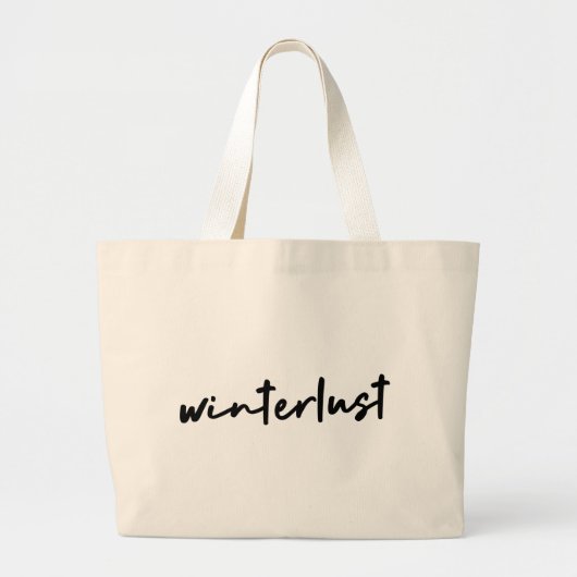 Winterlust | Moderne winterfeestdagen Grote Tote Bag (Voorkant)