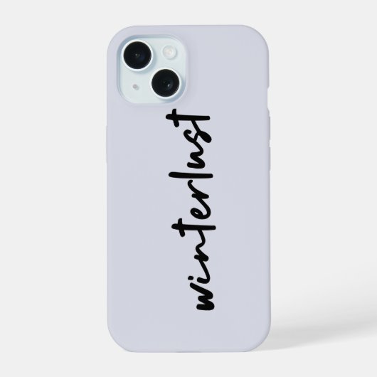 Winterlust | Moderne winterfeestdagen iPhone 15 Case (Achterkant)