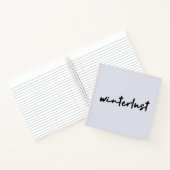 Winterlust | Moderne winterfeestdagen Notitieboek (Binnen)