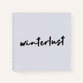 Winterlust | Moderne winterfeestdagen Notitieboek (Voorkant)