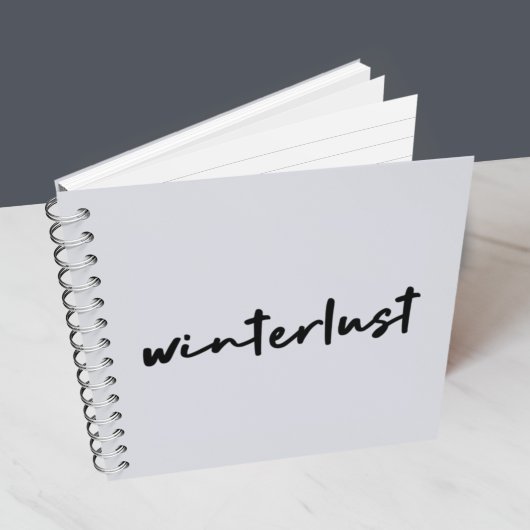 Winterlust | Moderne winterfeestdagen Notitieboek