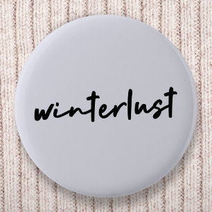 Winterlust   Moderne winterfeestdagen Ronde Button 5,7 Cm