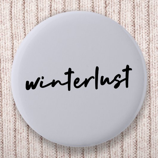 Winterlust | Moderne winterfeestdagen Ronde Button 5,7 Cm