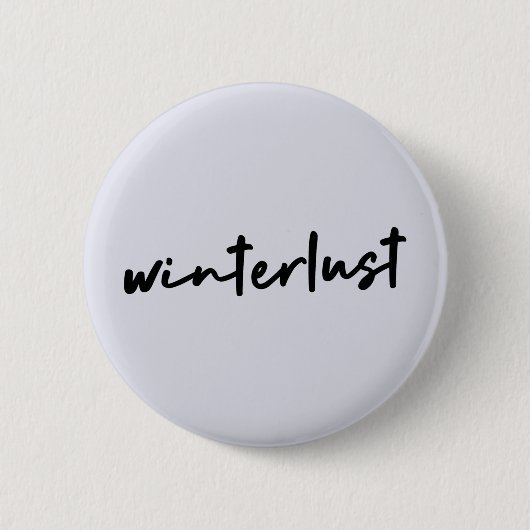 Winterlust | Moderne winterfeestdagen Ronde Button 5,7 Cm (Voorkant)