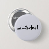 Winterlust | Moderne winterfeestdagen Ronde Button 5,7 Cm (Voorkant /achterkant)