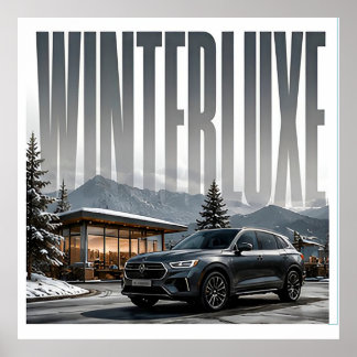 Winterluxe Luxe Alpen Editoriaal Poster