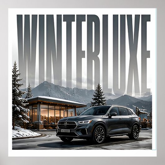 Winterluxe Luxe Alpen Editoriaal Poster (Voorkant)