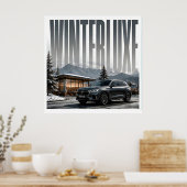 Winterluxe Luxe Alpen Editoriaal Poster (Keuken)