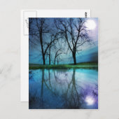 Wintermaan, briefkaart (Voorkant / Achterkant)