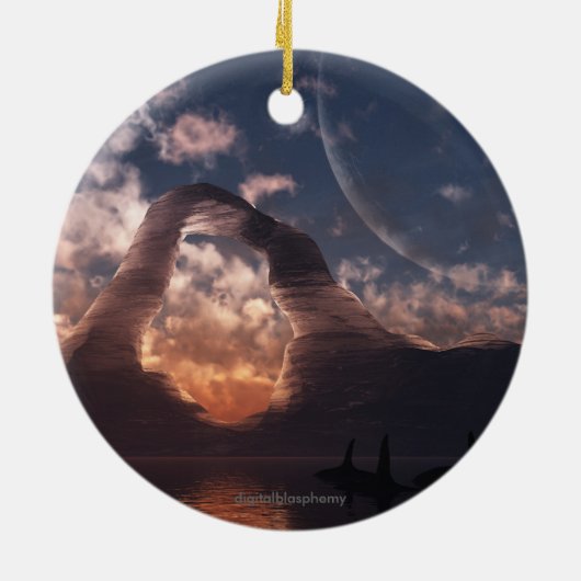 Wintermaan/Circumpolair Ornament (Achterkant)