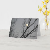 Wintermaan, ik hou van je naar de maan en terug kaart (Gele Bloem)