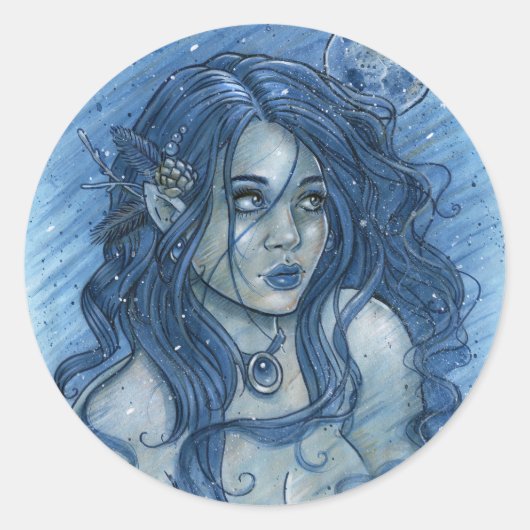 Wintermaan Sticker (Voorkant)