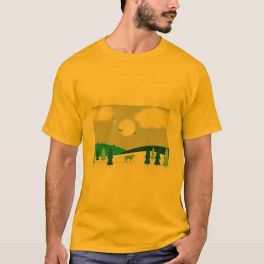 Wintermaanlicht. T-shirt (Voorkant)
