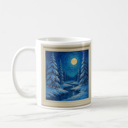 Wintermaanlichtmok Koffiemok (Links)