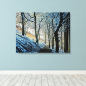 Wintermacclesfield boskaart acrylische druk canvas afdruk (Insitu (Houten vloer))