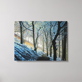 Wintermacclesfield boskaart acrylische druk canvas afdruk (Voorkant)