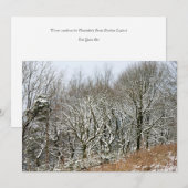 Wintermacclesfield-boskaart Bedankkaart (Voorkant / Achterkant)