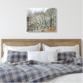 Wintermacclesfield-boskaart Canvas Afdruk (Insitu (Slaapkamer))