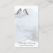 Wintermagie | Kaart advies Baby shower (Voorkant)