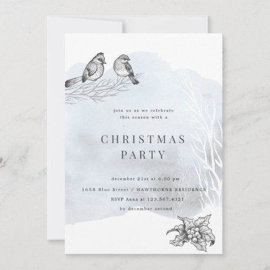 Wintermagische kerstfeest kaart (Voorkant)