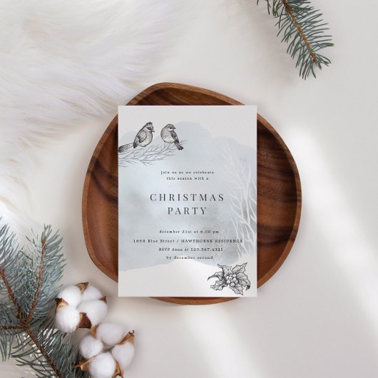 Wintermagische kerstfeest kaart