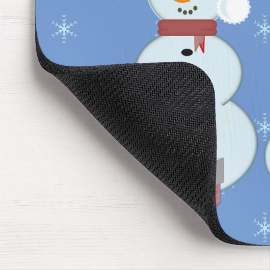 Wintermagische sneeuwvlokken muismat (Hoek)