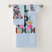 Wintermarkt 10 kleurrijke kerstboom bad handdoek (Insitu)