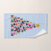 Wintermarkt 10 kleurrijke kerstboom bad handdoek (Handdoek)