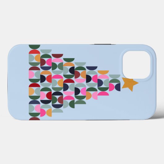 Wintermarkt 10 kleurrijke kerstboom Case-Mate iPhone case (Achterkant (horizontaal))