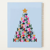 Wintermarkt 10 kleurrijke kerstboom planner (Achterkant)