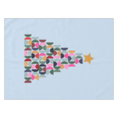 Wintermarkt 10 kleurrijke kerstboom tafelkleed (Voorkant (Horizontaal))