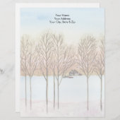 Wintermeer Briefhoofd Sjabloon (Voorkant / Achterkant)