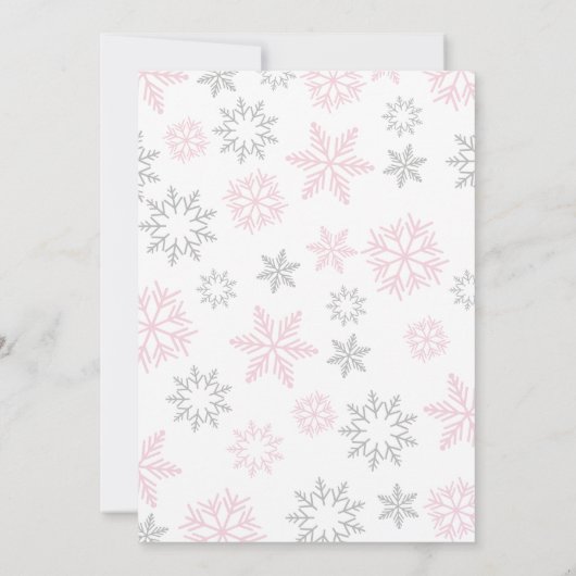 Wintermeisje Beer 2e verjaardag Kaart (Achterkant)