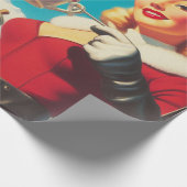  wintermeisje cadeaupapier (Hoek)