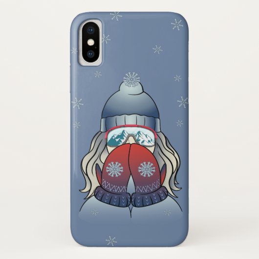 Wintermeisje  Case-Mate iPhone case (Achterkant)