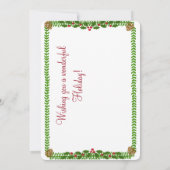 Wintermeisje op de kerstkaart (Achterkant)