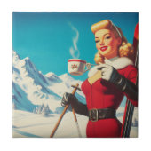  wintermeisje tegeltje (Voorkant)