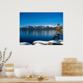 Wintermiddag bij het Tahoe II-meer Poster (Keuken)