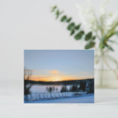 Wintermiddag Briefkaart (Staand voorkant)