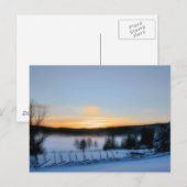 Wintermiddag Briefkaart (Voorkant / Achterkant)
