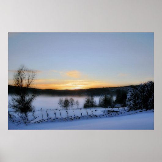 Wintermiddag Poster (Voorkant)