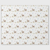 Wintermiddeneeuwse moderne dierscène met meer cadeaupapier (Vlak)